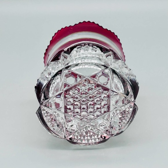 EAPG Duncan Miller Button Arches Ruby Flash Spoon Holder - Picture 5 of 5